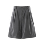 Vintage Pleated Wide Leg Cropped Trousers