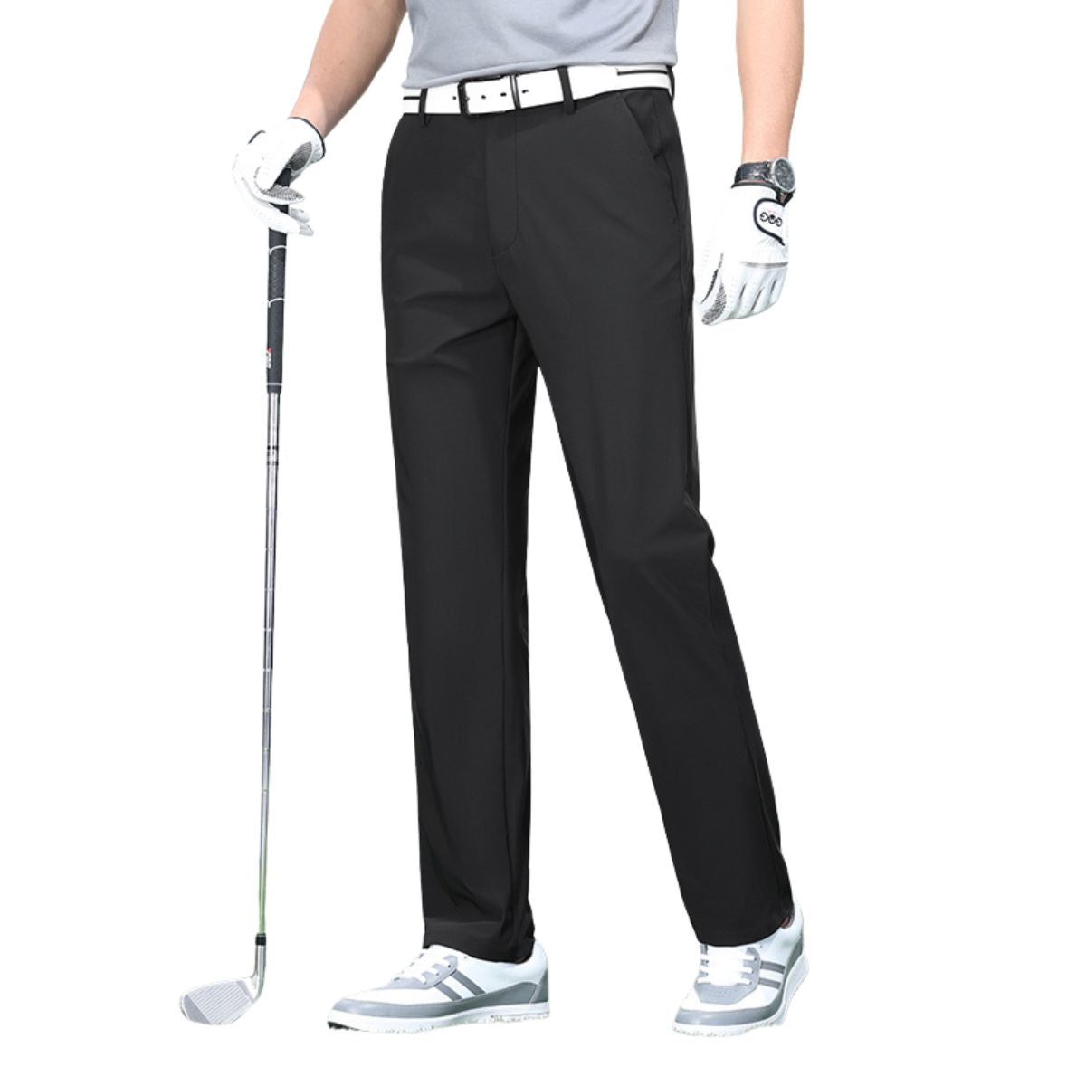 Men's Golf Pants High Stretch Quick Dry Straight Leg Casual Trousers