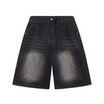 Vintage Shadow Wash Denim Shorts