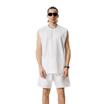 Quick Dry Raw Edge Muscle Tank 210gsm