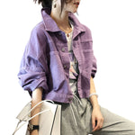 Women's Button-Up Baggy Denim Jacket
