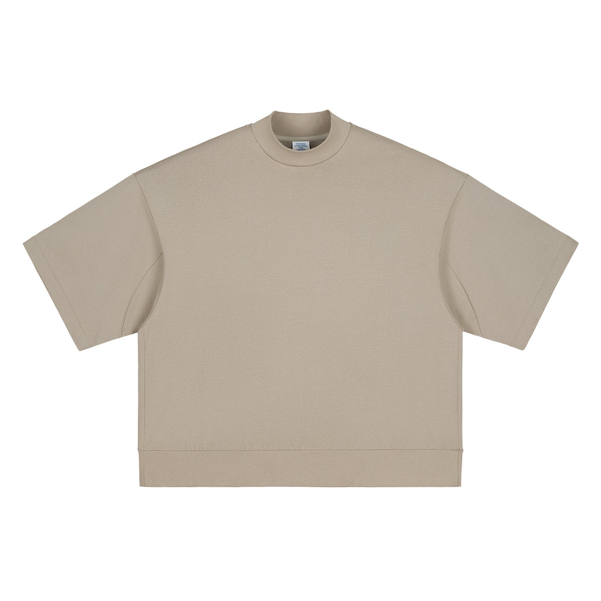 Heavyweight Oversized Mock-Neck Tee 305gsm