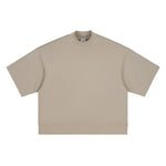 Heavyweight Oversized Mock-Neck Tee 305gsm