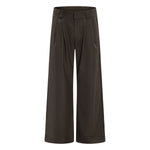 Vintage High Street Pleated Wide-Leg Draped Trousers