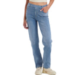 Relaxed Fit Washed Knit Denim Trousers