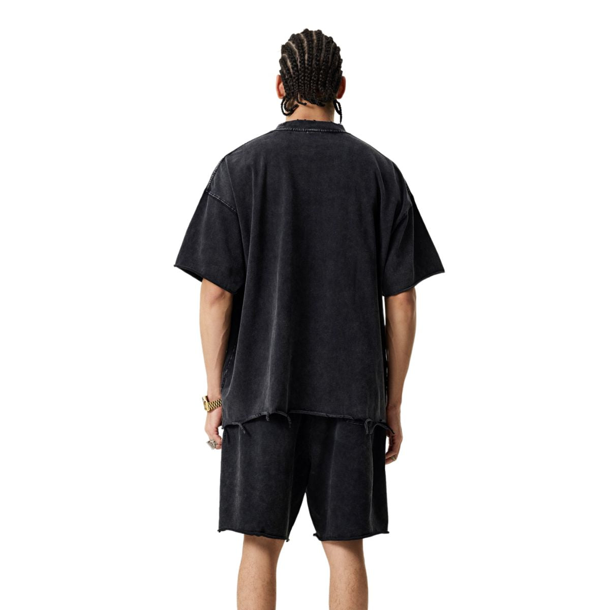 Washed Distressed Heavyweight T Shirt 310gsm