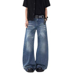 Vintage Slub Wash Barrel Leg Denim Jeans
