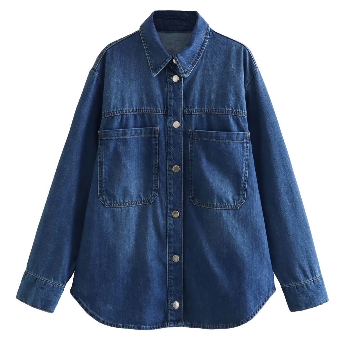 Women's Versatile Loose Denim Shirt