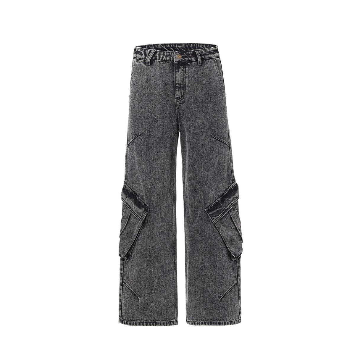 Grunge Outfits Wash Hoodie & Baggy Jeans