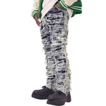 Smoke Rise Men's Skinny Stacked Destroyed Jeans