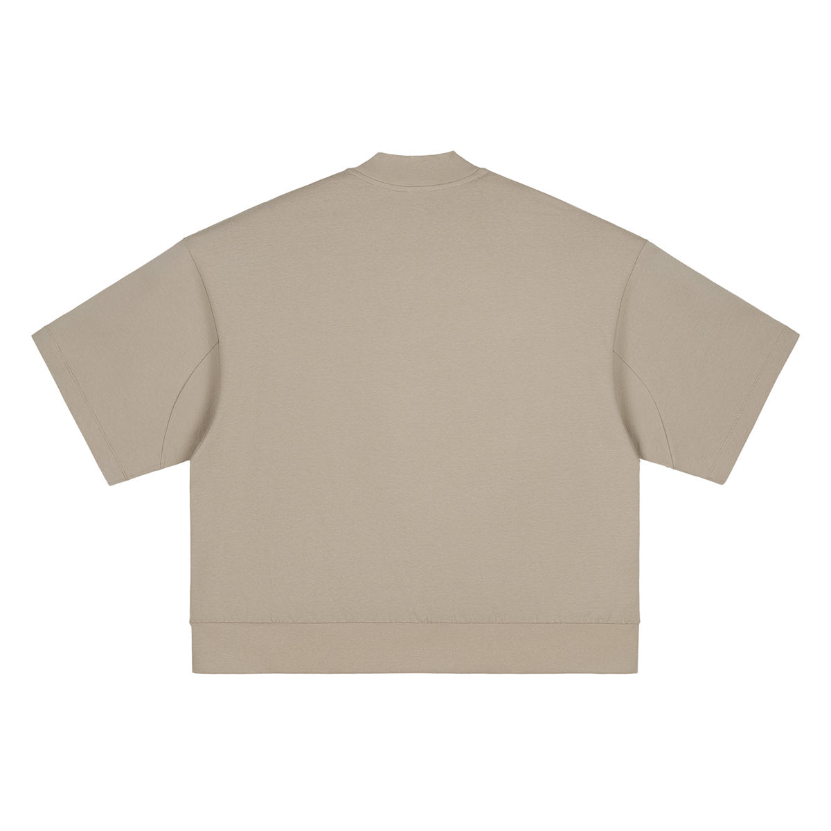 Heavyweight Oversized Mock-Neck Tee 305gsm