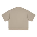 Heavyweight Oversized Mock-Neck Tee 305gsm