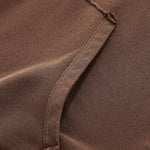 Raw Edge Sleeveless Boxy Hoodie