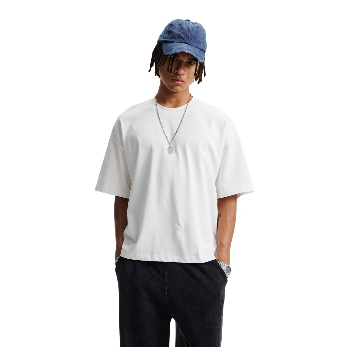 Heavyweight Solid Color Boxy Tee 275gsm