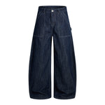 Vintage Slub Carpenter Baggy Denim Pants