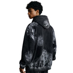 Distressed Edge Painted Graphic Washed Hoodie