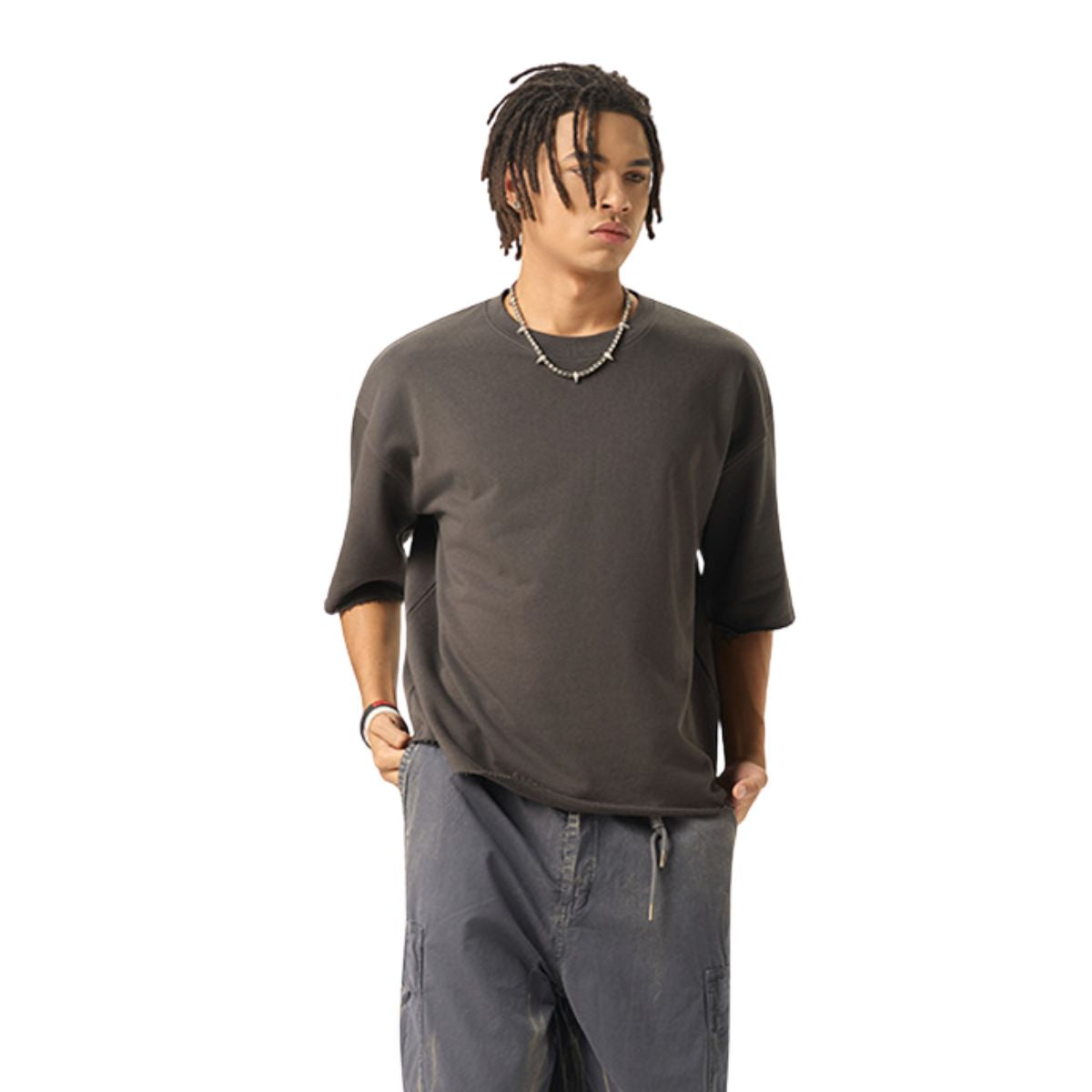 Heavyweight Raw edge Boxy T-Shirt 280gsm