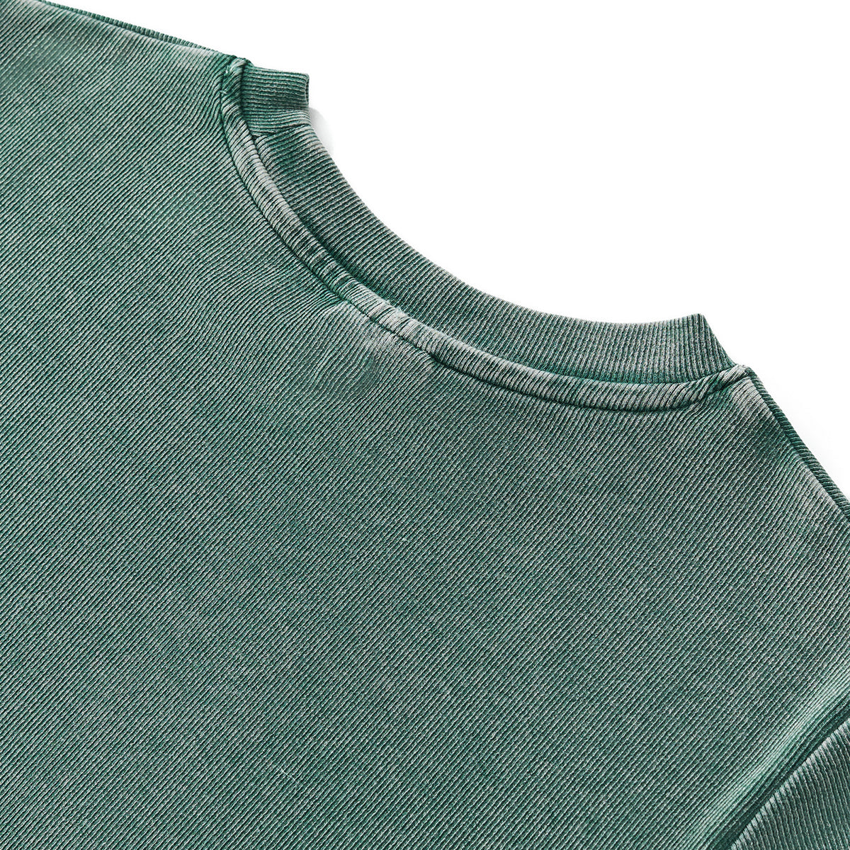 Slim Fit Pleated Waist Washed Cotton Tee 280gsm