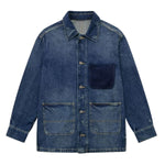 Hip-hop Versatile Pocket-decorated Loose Denim Shirt Jacket