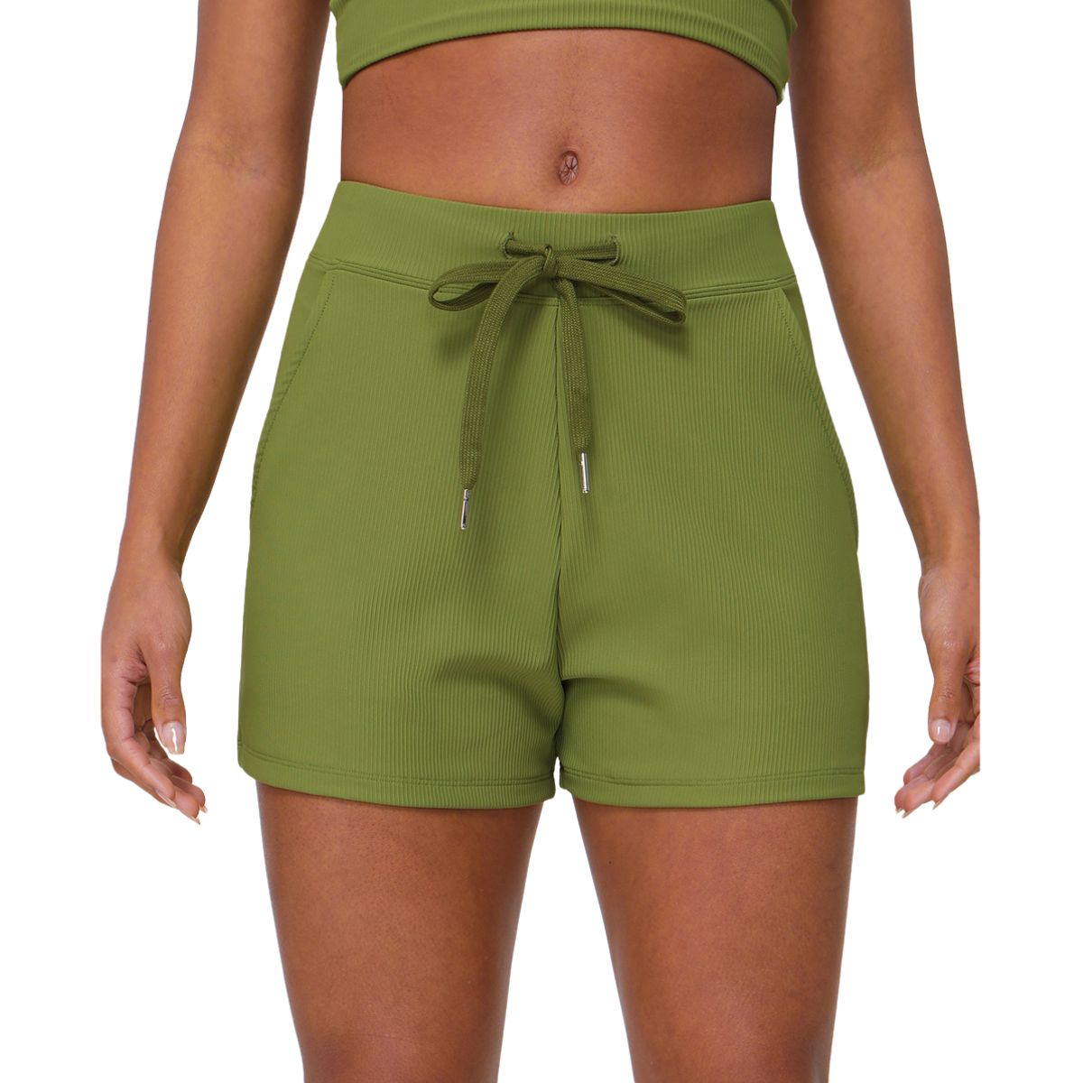 Women's Relaxed-Fit Ribbed Shorts