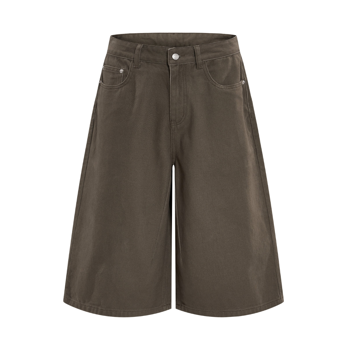 Retro Washed Baggy Straight-Leg Bermuda Shorts