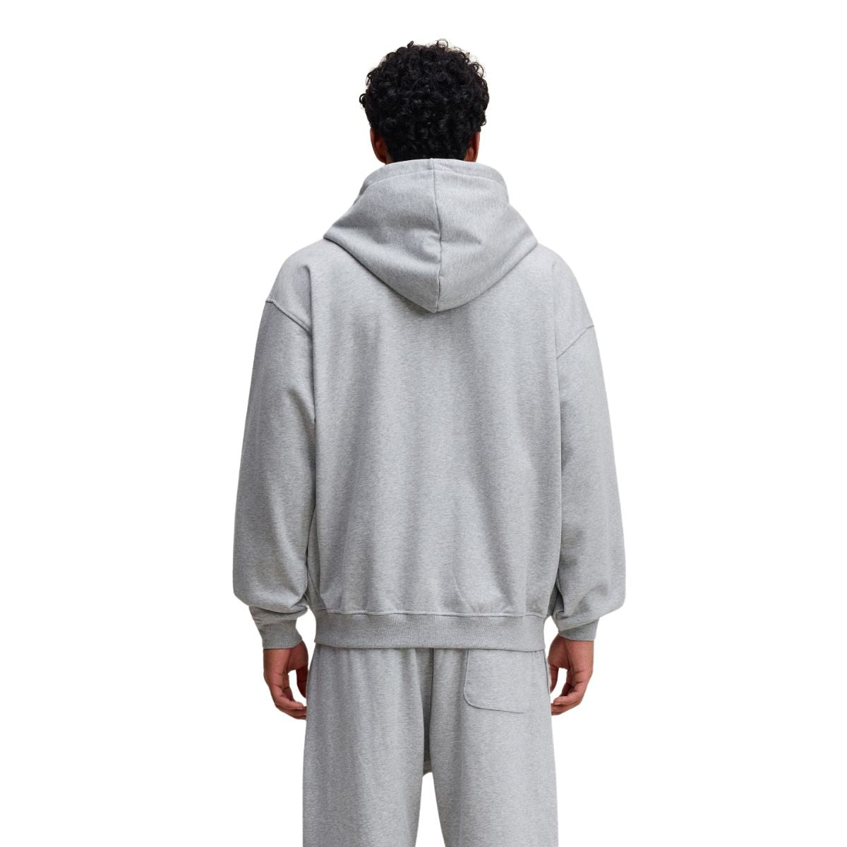 Double-Slider Zipper Solid Color Hoodie