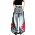 Vintage Embroidered Balloon Leg Jeans
