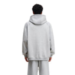 Relaxed Fit Paneled Fleece Hoodie