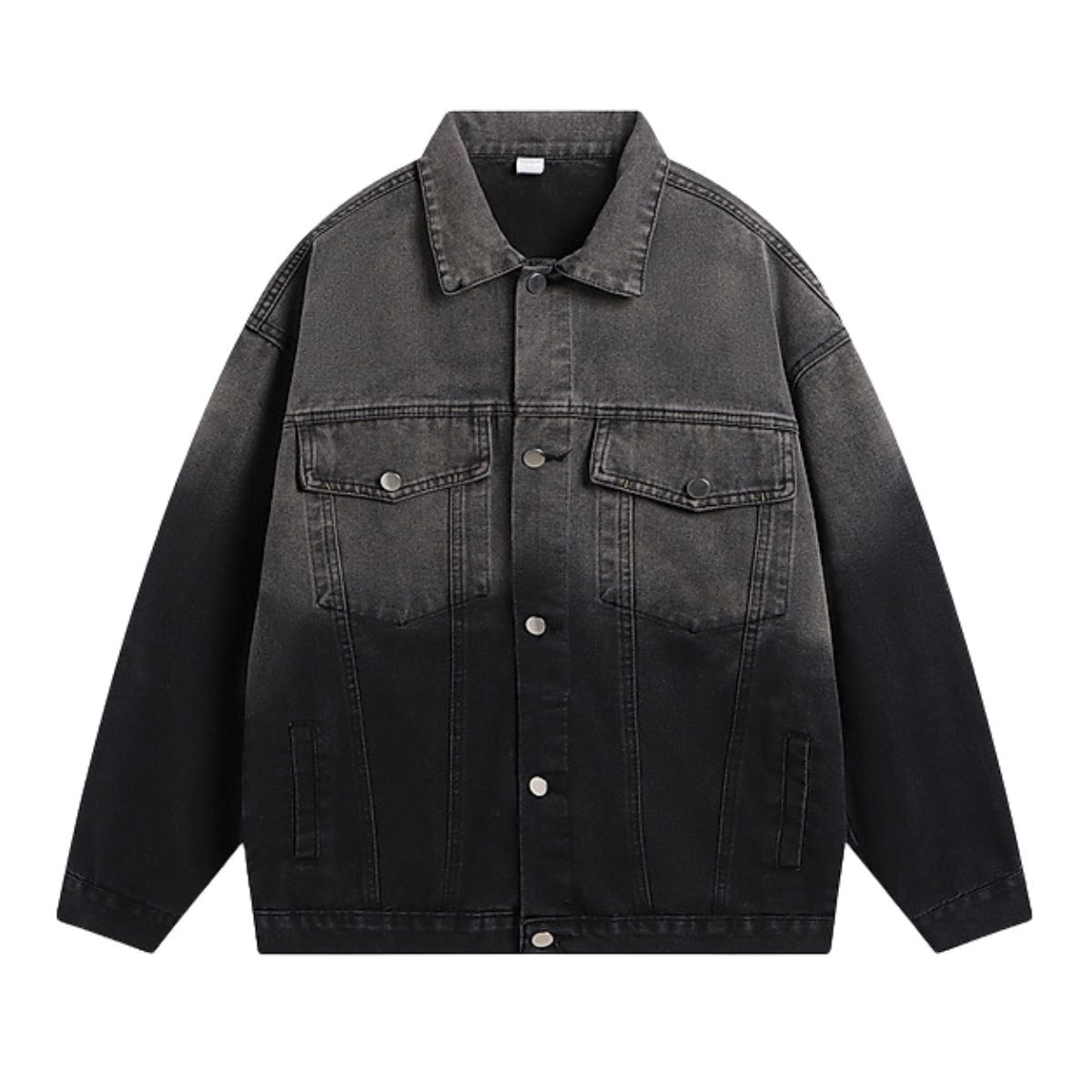 Retro Japanese Loose Gradient Denim Jacket Men & Women