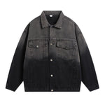 Retro Japanese Loose Gradient Denim Jacket Men & Women