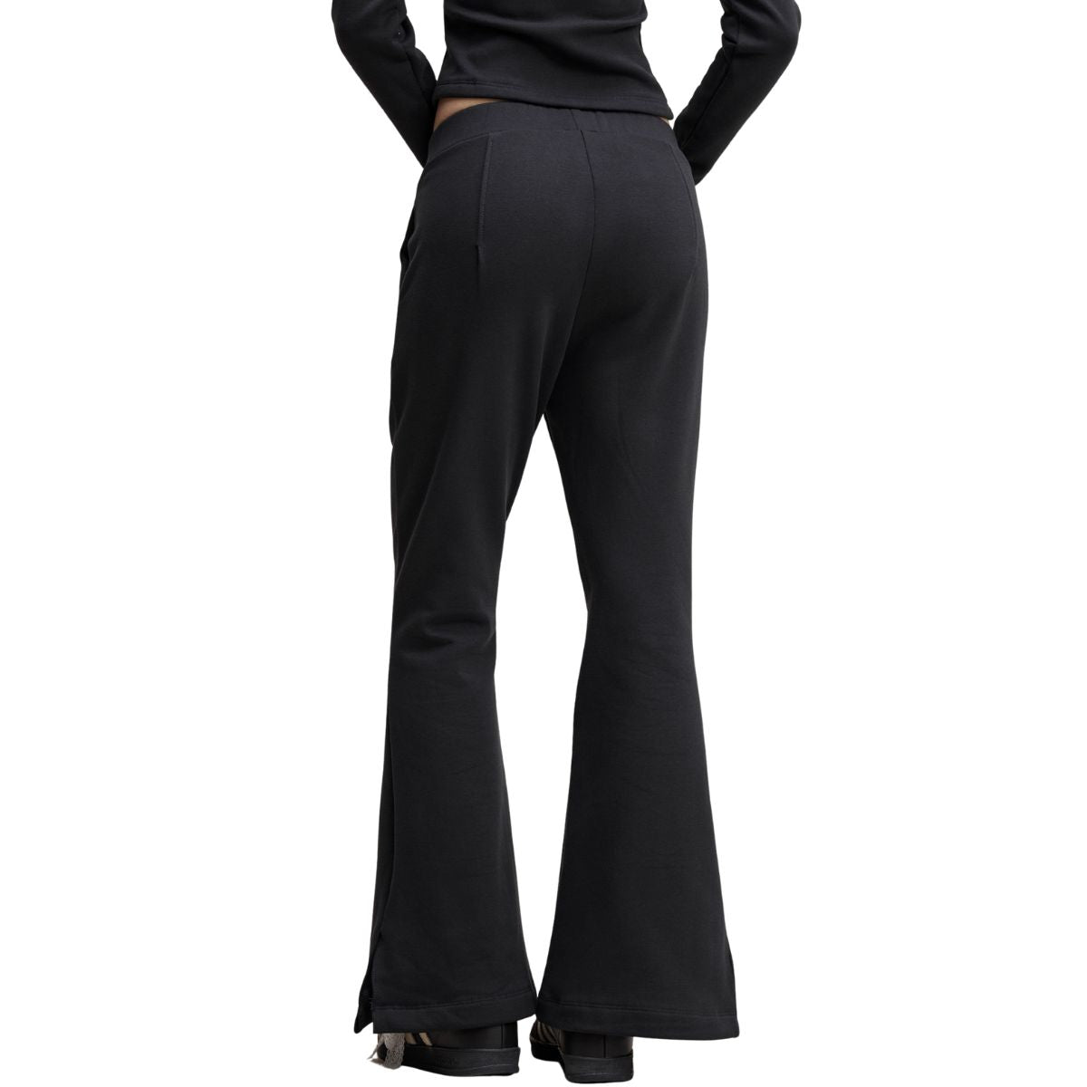 Women's Pleated Flared Plush Trousers