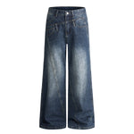 Light Wash High Waist Relaxed Wide Leg Jeans