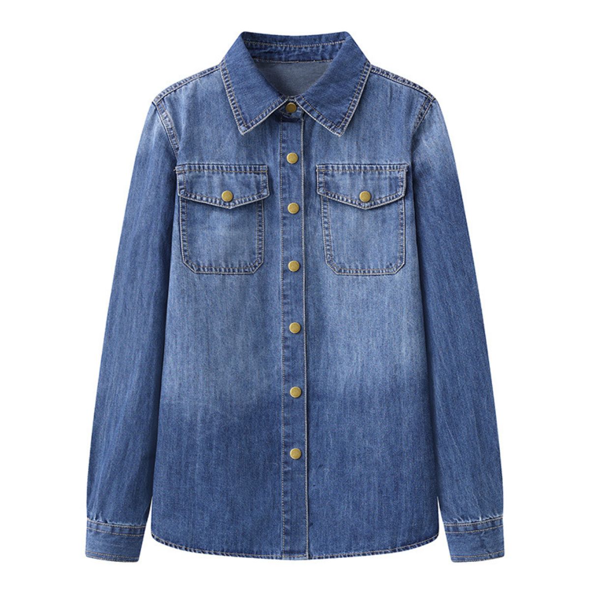 Women's Retro Casual Loose Lapel Shirt