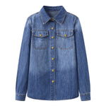 Women's Retro Casual Loose Lapel Shirt