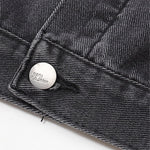 Relaxed Faded Denim Ripped Jacket