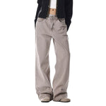 Minimalist Washed Straight Leg Denim Jeans