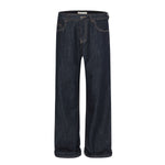 Vintage Washed Relaxed Straight-Leg Jeans