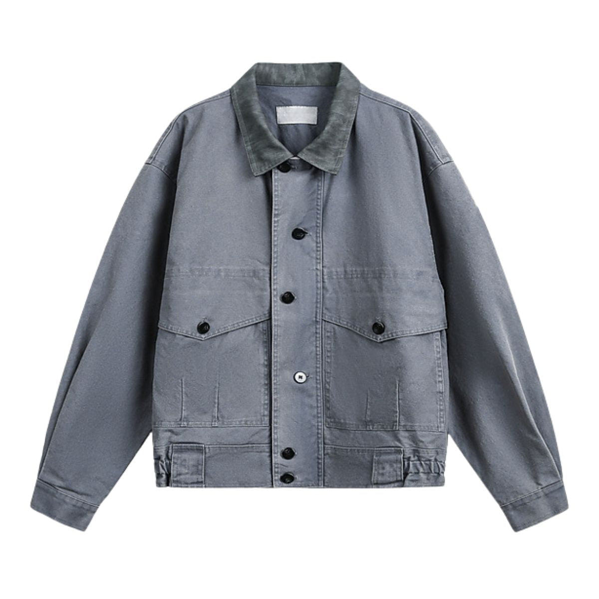 Vintage Washed Canvas Barn-style Loose-fitting Denim Jacket