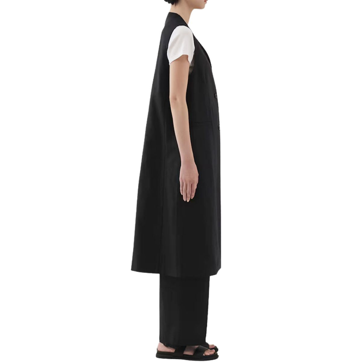 Women' s Twill Denim Long Vest