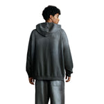 Heavyweight Washed Ombre Faded Cotton Hoodie