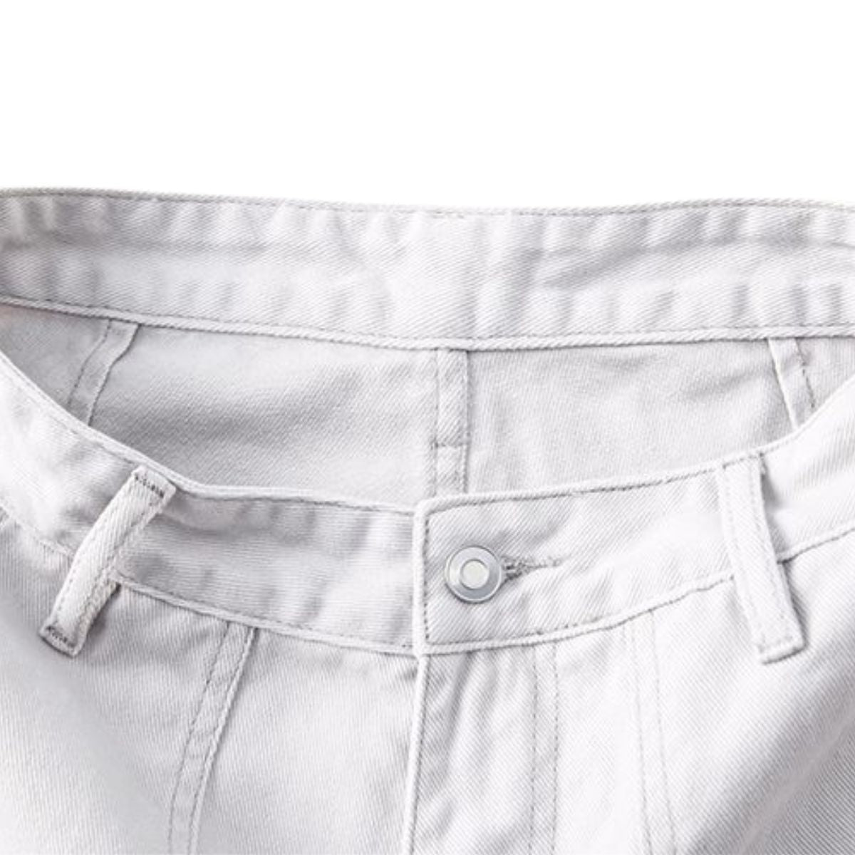 Solid Cargo Wide-Leg Cropped Pants