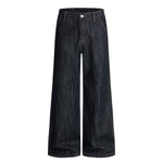 Classic Dark Wash High Waist Wide Leg Jeans