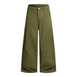 Baggy Wide-Leg Relaxed Utility Cargo Pants