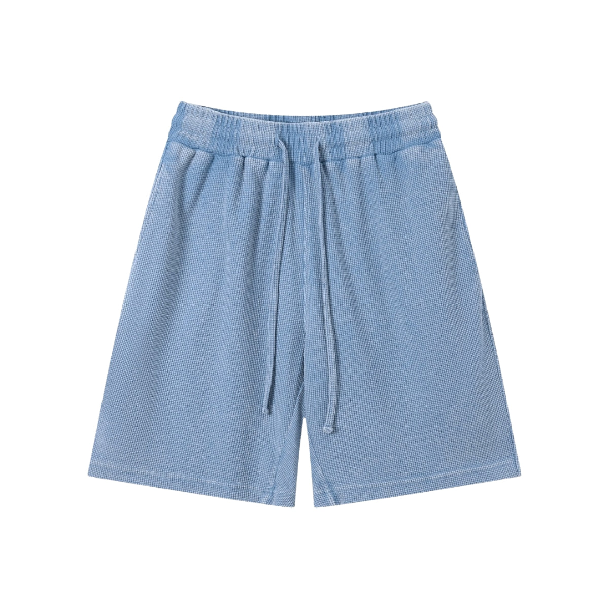 Men’s Vintage Wash Loose Fit Snowflake Waffle Shorts