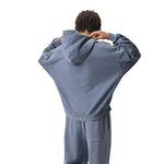 Vintage Wash Distressed Fleece Boxy Hoodie