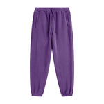 Solid Color Plush Lining Joggers-INNBLAC Fashion Apparel
