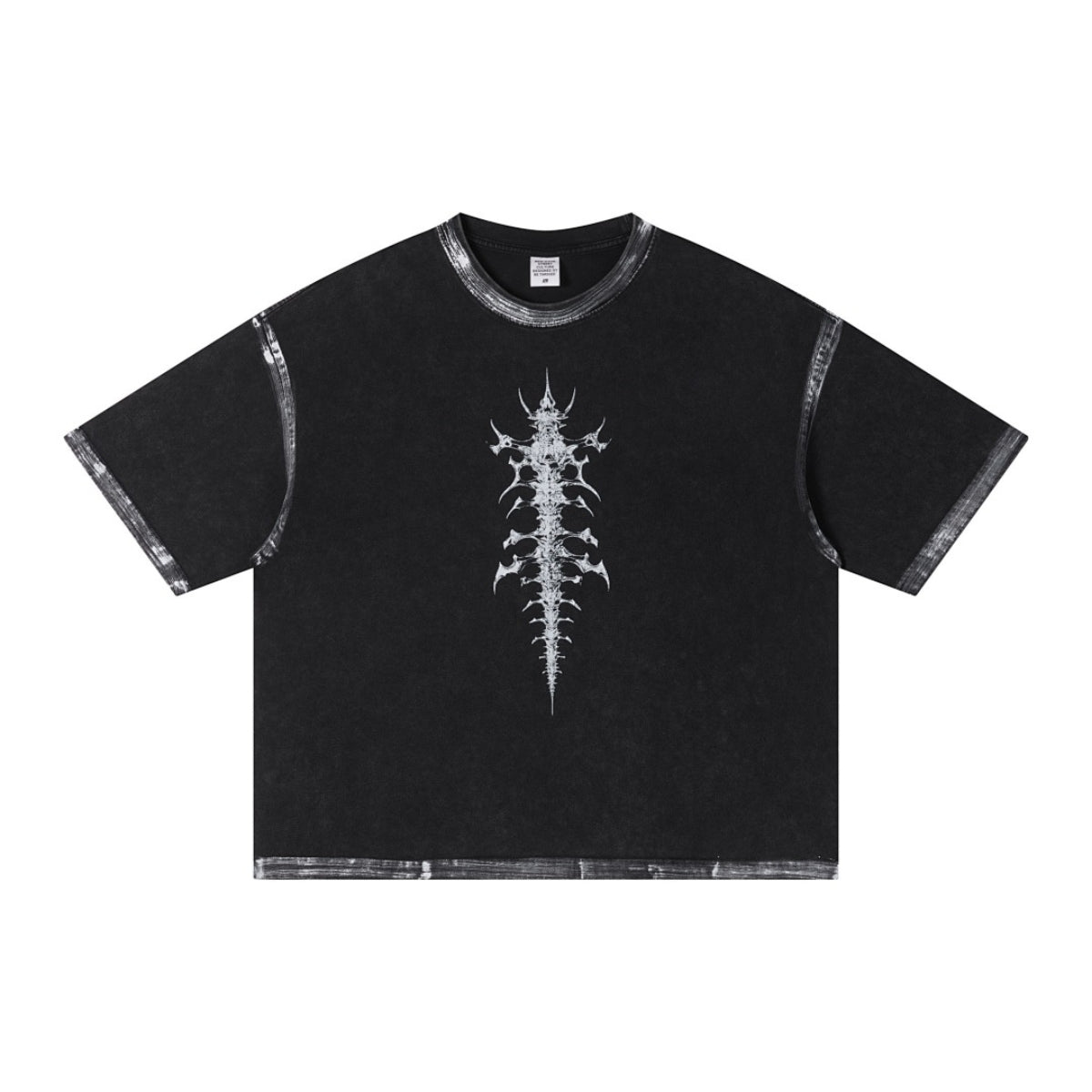 Retro Wasteland Paint-Splatter Distressed T-Shirt