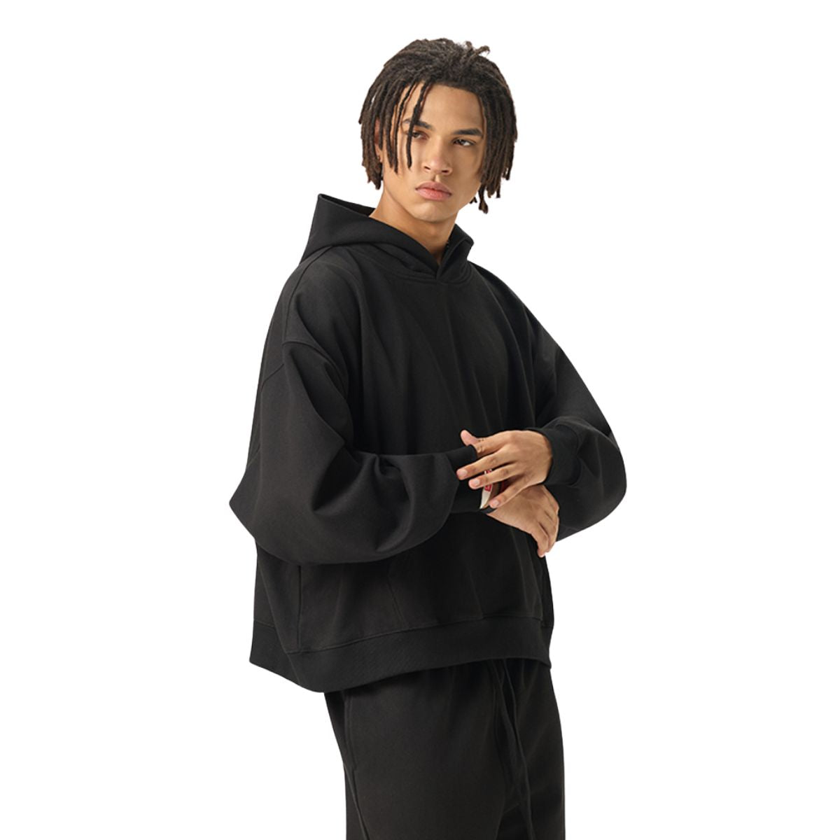 Solid Color Heavyweight Boxy Fit Hoodie