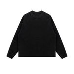 Washed Waffle Cotton Raglan Long Sleeve Tee 340G