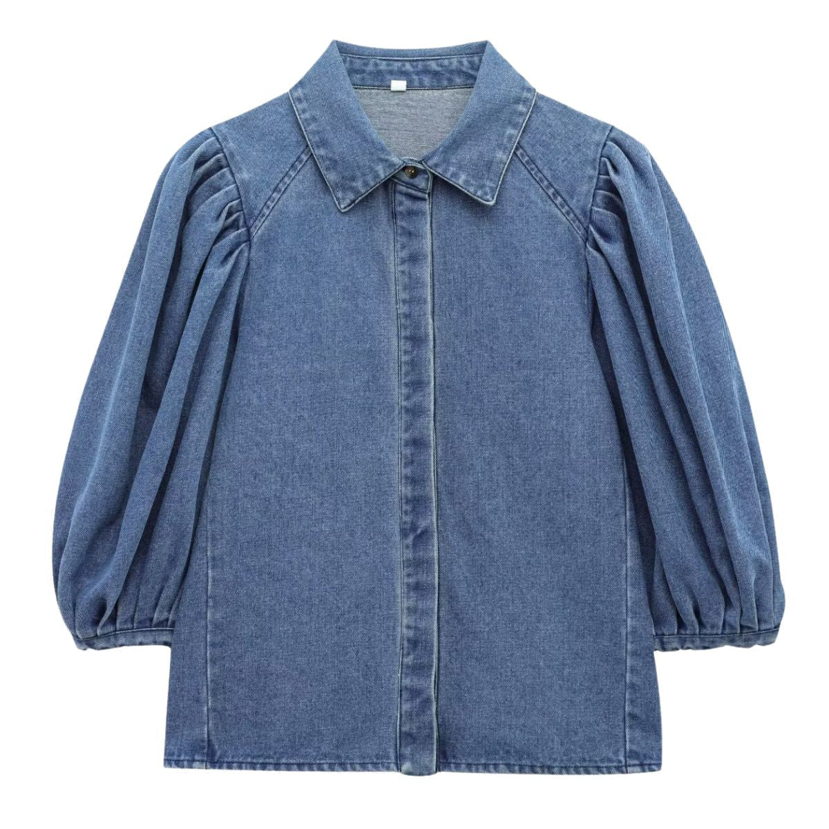 Women's denim lapel casual jacket